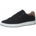 s.Oliver Sneaker with Soft Foam - Leather - Navy Blue Men